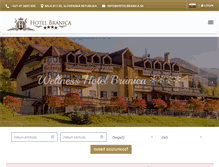 Tablet Screenshot of hotelbranica.sk